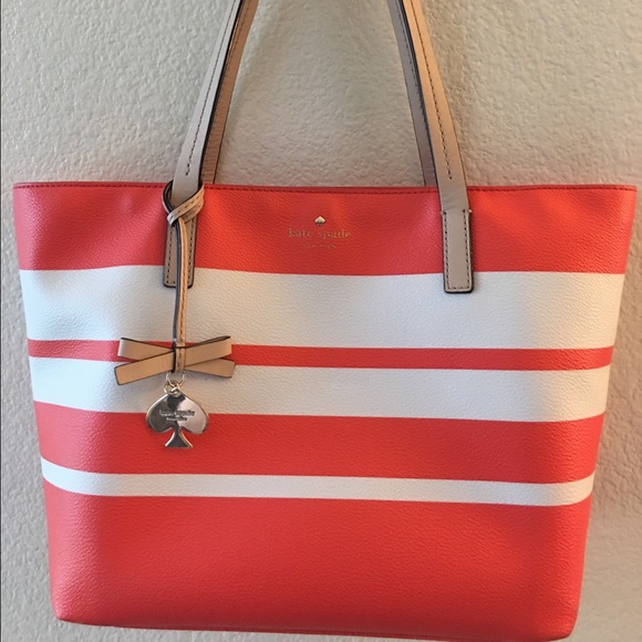 kate spade coral tote